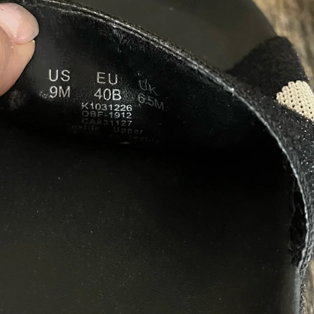 Womens DKNY black white Zax logo fabric slides sliders 9 - Picture 8 of 9